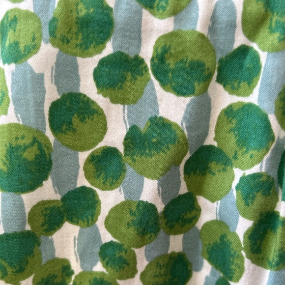 Boden green polka dot V-neck sheath dress, size 6R. - Picture 4 of 7